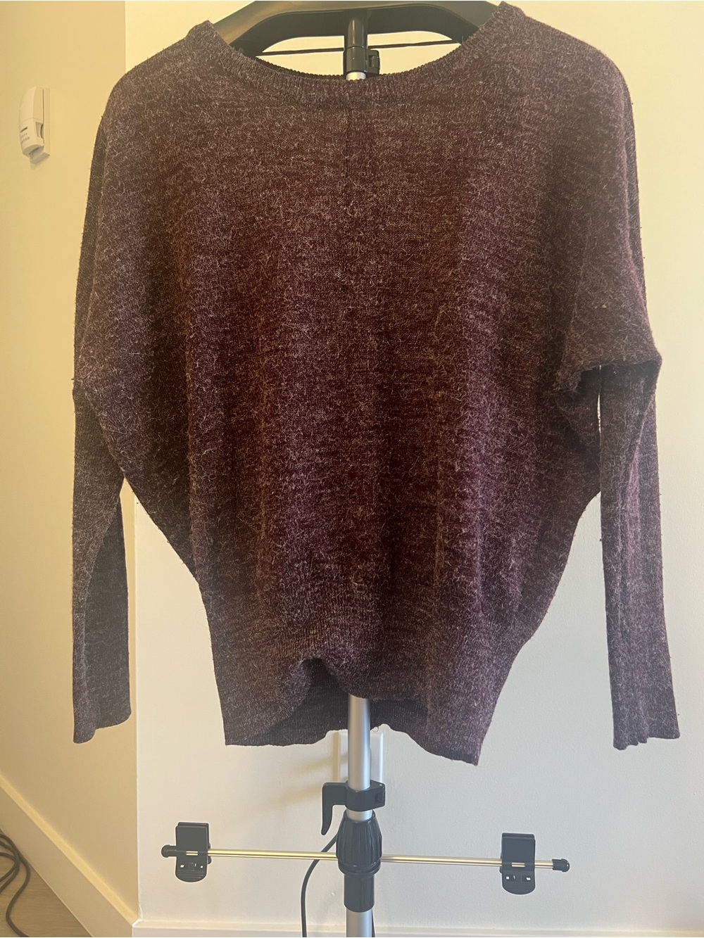 Vero Moda Women's Crewneck Sweater in Deep Plum